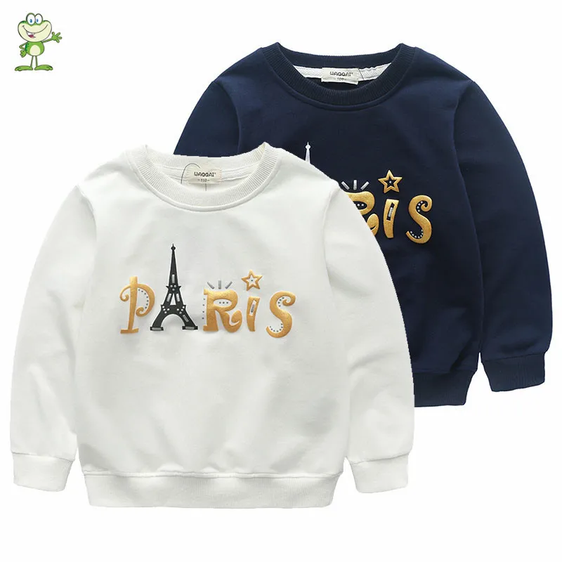 

2016 autumn winter children unisex sweatshirt New baby boys clothings toddler girls hoodies spring kids T shirt for 90-130cm