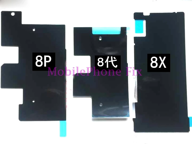 10 PCS For iPhone X 8 8P 7 7P 6S 6SP LCD Back Metal Plate Cooling Sticker LCD Back Metal Plate Radiating Sticker