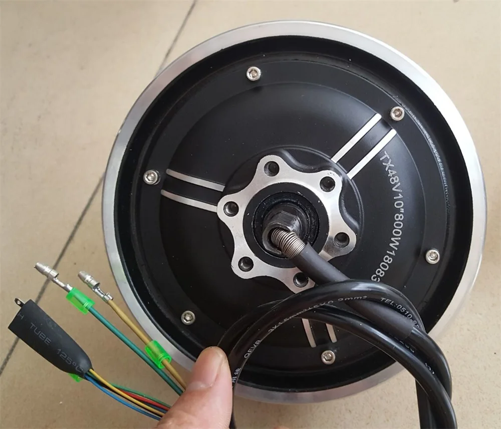 Clearance 10Inch 36V48V350W-1000WMotor Vacuum Tire Conversion kit Electric Scooter Motor Parts Modified DIY Wheel Brushless Motor 3