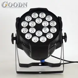 Светодиодный плоский par-прожектор 18x12 Вт quad RGBW 4в1 цвета мыть led par для вечерние дискотеки DJ лампы