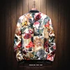 DIMUSI Mens Jackets Spring Autumn Fashion Mens Hip Hop Anorak Coats Men Stand Collar Slim Flower Bomber Jackets Clothing 5XL ► Photo 2/6