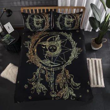 

Post gold 3D Digital Printed Bedding Set Duvet Cover Design Bedclothes Home Textiles Bed Sheet Pillowcases Cover Set 3pcs be1320
