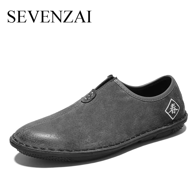 Marca 2018 Luxo Primavera Black Da green Masculino Sapatos Mocassins Homem Formal De Homens Macio khaki Confortável Genuíno E brown Escritório Couro Z6IOq