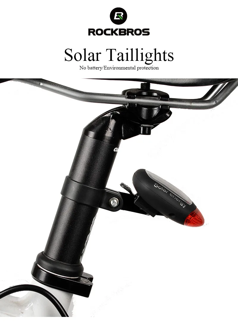 Discount ROCKBROS Bike Light Lamp Solar New Power Led Cycling Rear Light Safety Warning Light Bicycle Tail Light Bike Accessories 3 Modes 1 Discount ROCKBROS Bike Light Lamp Solar New Power Led Cycling Rear Light Safety Warning Light Bicycle Tail Light Bike Accessories 3 Modes 1