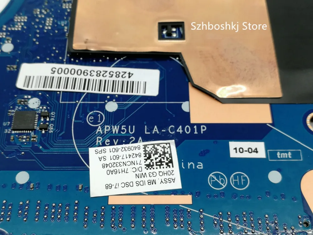 840932-601 840932-001 840932-501 для hp Zbook 15 G3 Материнская плата ноутбука APW5U LA-C401P с SR2FU I7-6820HQ N16P-Q1-A2 графика