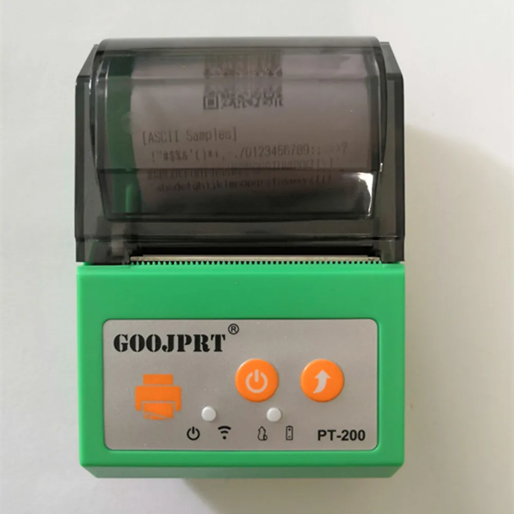 moveable portable thermal travel printers green