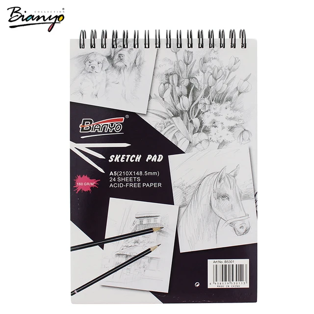 Bianyo Art Sketch Book A3/A4/A5 Sketchbook Artist Paper For Painting Office Supplies Notebook