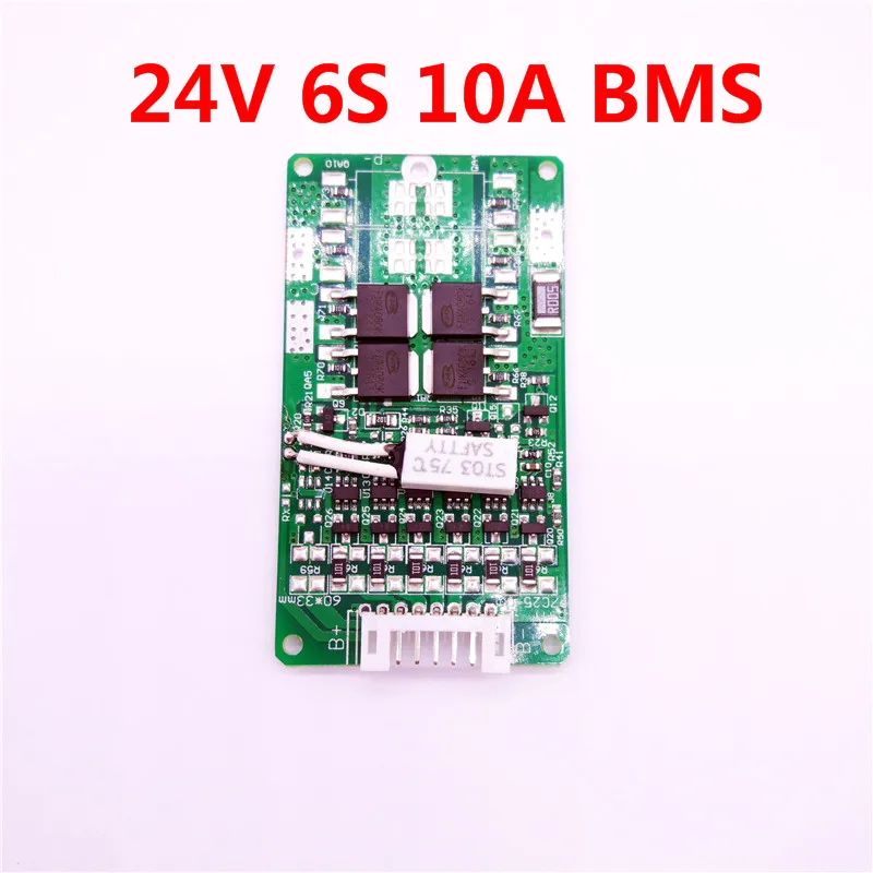 LiitoKala Новое поступление 6S 15A 24V 8ah 10ah 12ah PCB BMS Защитная плата для 6 упаковок 18650 литий