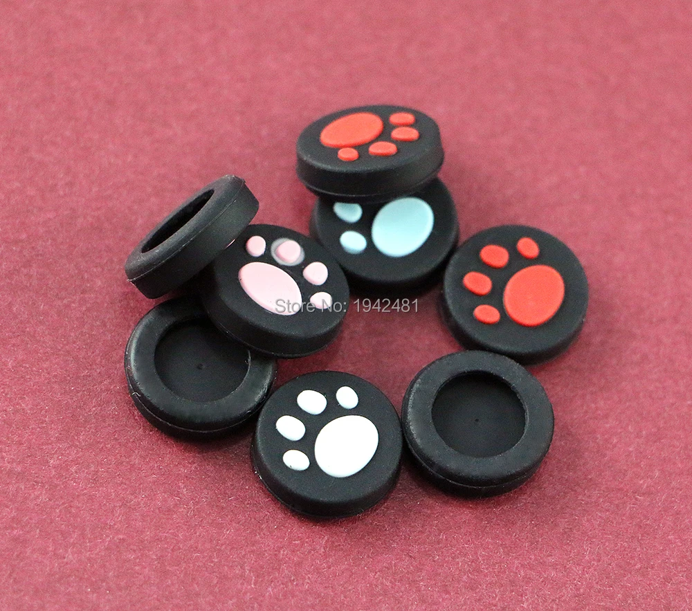 8Pcs Pulsanti Joystick 3D In Silicone Protettivo Per Psv 1000 2000 Grip Cover Analogica Cat Cap Per Ps Vita Psv1000/2000 Psvita