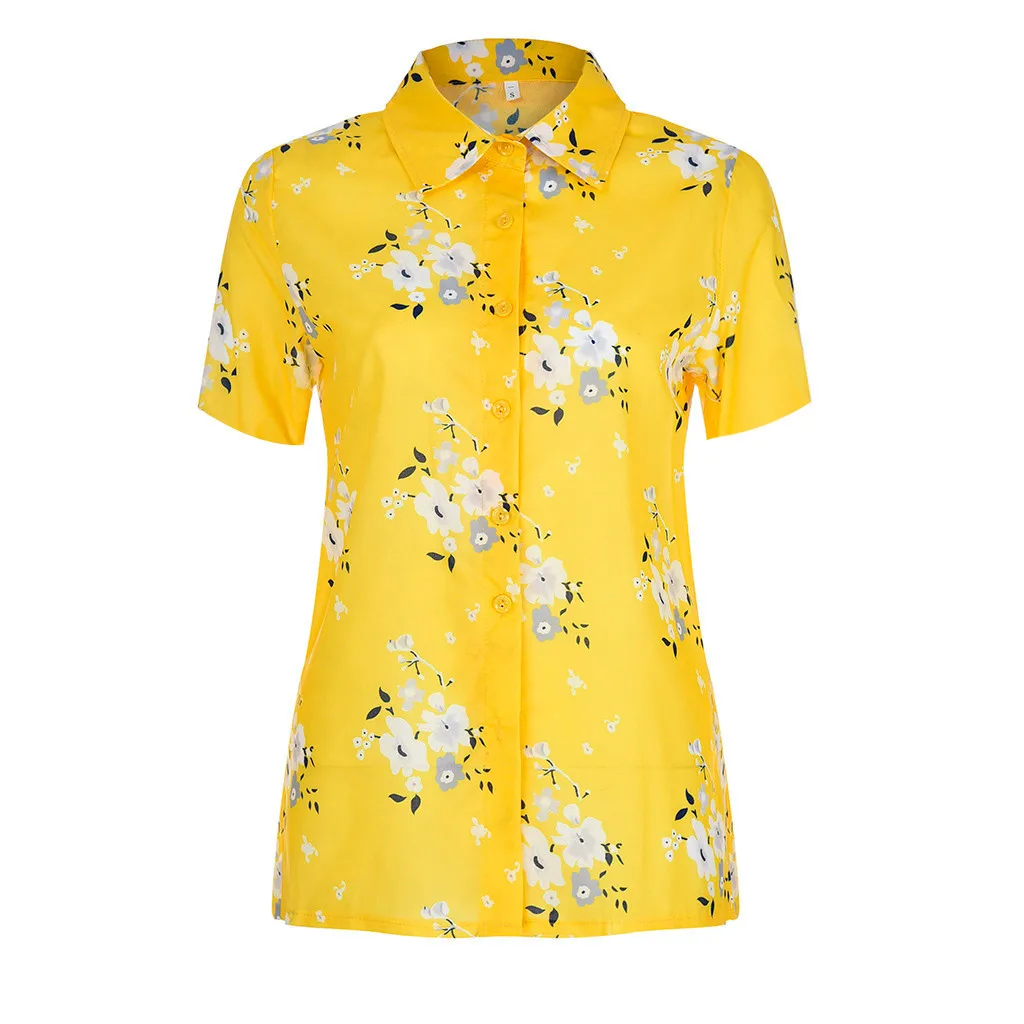 Plus Size Womens Tops And Blouses Vintage Print Blouse Women Tunic Summer Ladies Tops For Women Korean Fashion Clothing