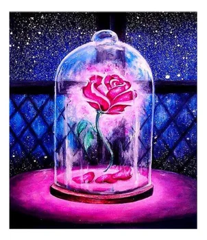 

DIY full square or Round Diamond 5D Diamond painting Red Rose Flower Embroidery Cross Stitch 3D Rhinestone mosaic D1227