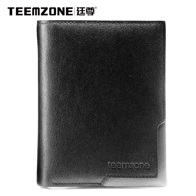 

Teemzone Brand Men Wallet Genuine Leather Purse Credit Card Holder Cowhide Credit Card Wallet Men's Wallet Free Shipping