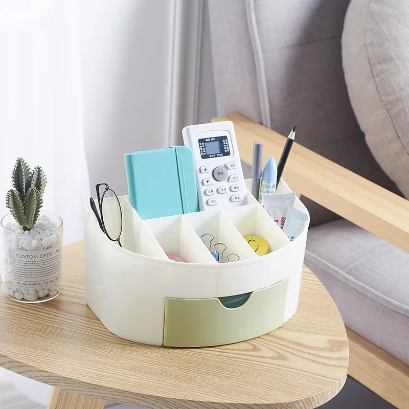 

Plastic Cosmetic Storage Box Multi Function Desktop Storage Boxes Drawer Makeup Organizers Sundries Storage Case