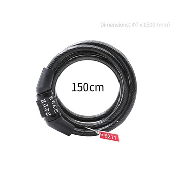 

Anti-Theft Bike Code Password Combination Lock Bike Cable Lock Tough Security Coded Steel Wiring Bicycle Safety Lock