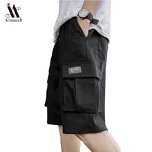 01 летние мужские шорты с пятью точками брюки молодежные Комбинезоны Свободные корейские камуфляжные брюки студенческие повседневные брюки