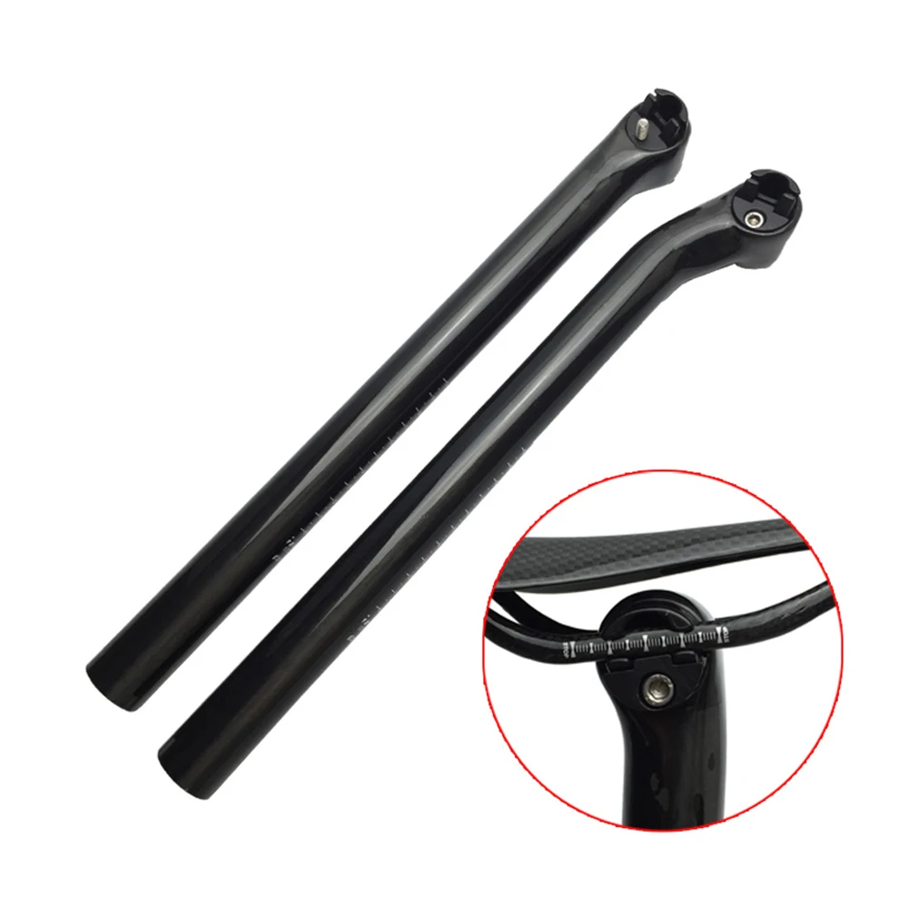 

Bicycle Full Carbon Fiber Seatopst Bike Seat Post Racing Carbon Seatpost 25 / 5 Degree 27.2/30.8/31.6mm 400mm Seat Tube