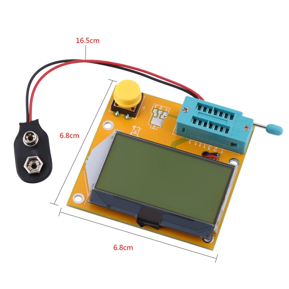 Тестер транзисторов MOS/PNP/NPN L/C/R 12864 ЖК дисплей графический Многофункциональный