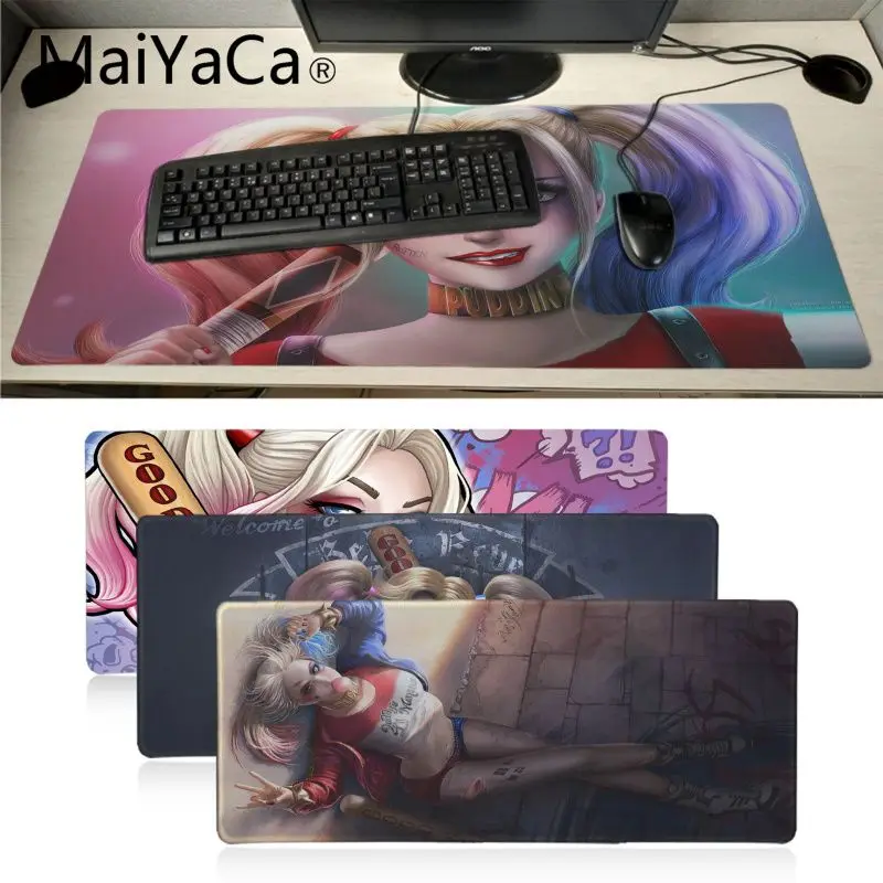 Нескользящий коврик для мыши Maiyaca Batman and Harley Quinn прочный резиновый игровой