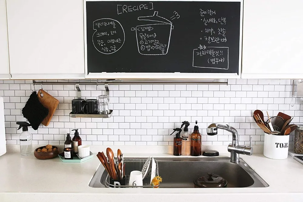 Cozinha e Backsplash Casa de Banho Adesivo de Parede Faça Você Mesmo Cozinha Vinil 3d Mosaico Telhas-no Metro Branco 10 Pacote 2 de banho adesivo de parede vinil 3d