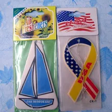 Через fedex или DHL, бумага освежитель воздуха, автомобильный парфюм, рекламный бумажный автомобильный освежитель с цветной картой