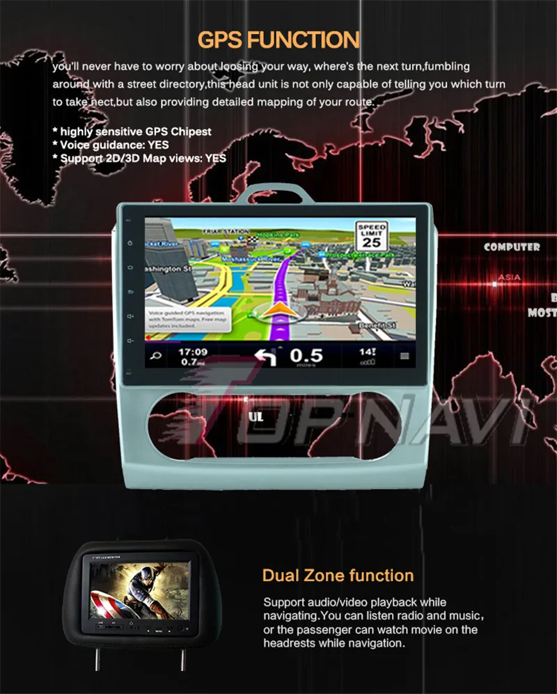 car dvd For Ford Focus 2010 2011 Auto