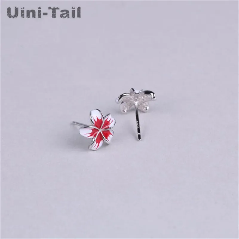 Серьги гвоздики Uini Tail в виде цветка вишни|Серьги-гвоздики| |