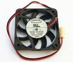 Новый EVERFLOW 5010 5 см 2 линии тишина R055010SL 5 см 5 V 0.20A Вентилятор охлаждения