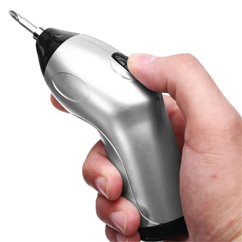 

Mini Power Electric Cordless Screwdriver Drill Tool Hand Repair Tools With 2 Bits for Computers Electronics