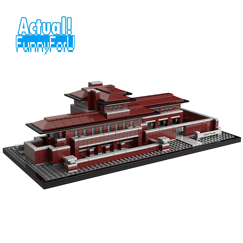 

NEW LEPIN 17007 2326Pcs Genuine Architecture Series The Robie House Set Educational Building Blocks Bricks Toys Model 21010