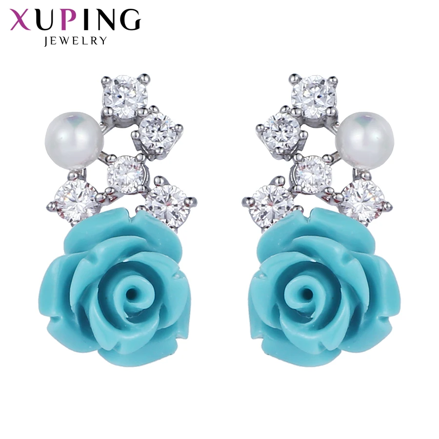 Xuping, элегантные серьги, дизайн, синтетический бренд, модные ювелирные изделия, серьги-гвоздики для женщин, M34-2005