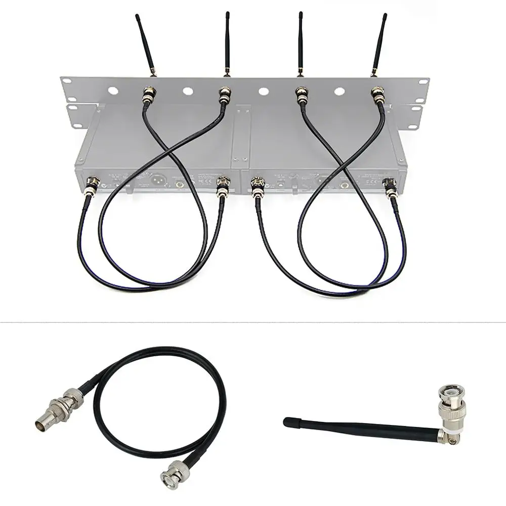 

New Pair UHF 1/4 Wave BNC Antenna for Wireless Mic 400-900MHz