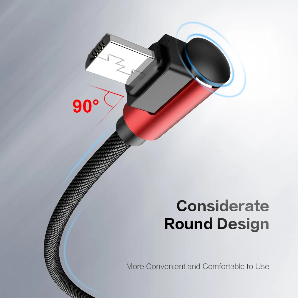 FLOVEME المصغّر USB كابل للهاتف سريع شحن كابل بيانات لسامسونج Xiaomi هواوي شاحن هاتف محمول يعمل بنظام تشغيل أندرويد USB كابلات شحن الحبل 1 M