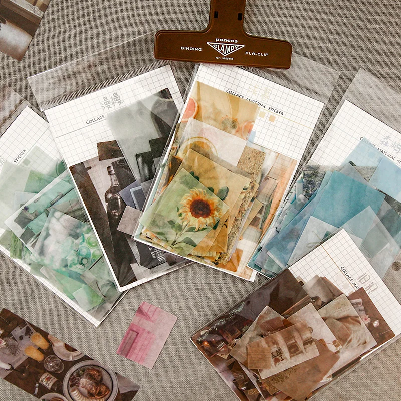 

70 Pcs/Bag Vintage Coffee shop washi paper sticker kids toy luggage stickers DIY decoration for laptop phone bicycle skateboard