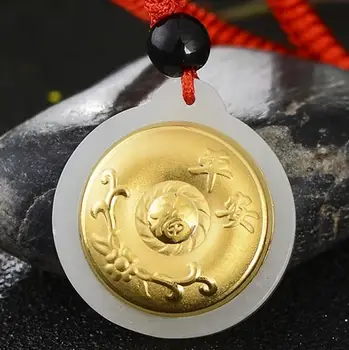 

3D gold inlay and Tianyu safe pendantH5#