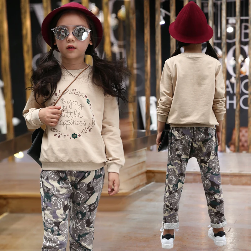 2019 Spring New Arrival Girls Clothing Set Female Kids Sweatshirt