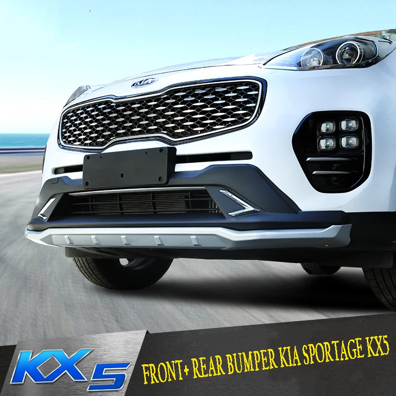 For Kia Sportage KX5 2016 2017 2018 Front+ Rear Bumper Diffuser Bumpers