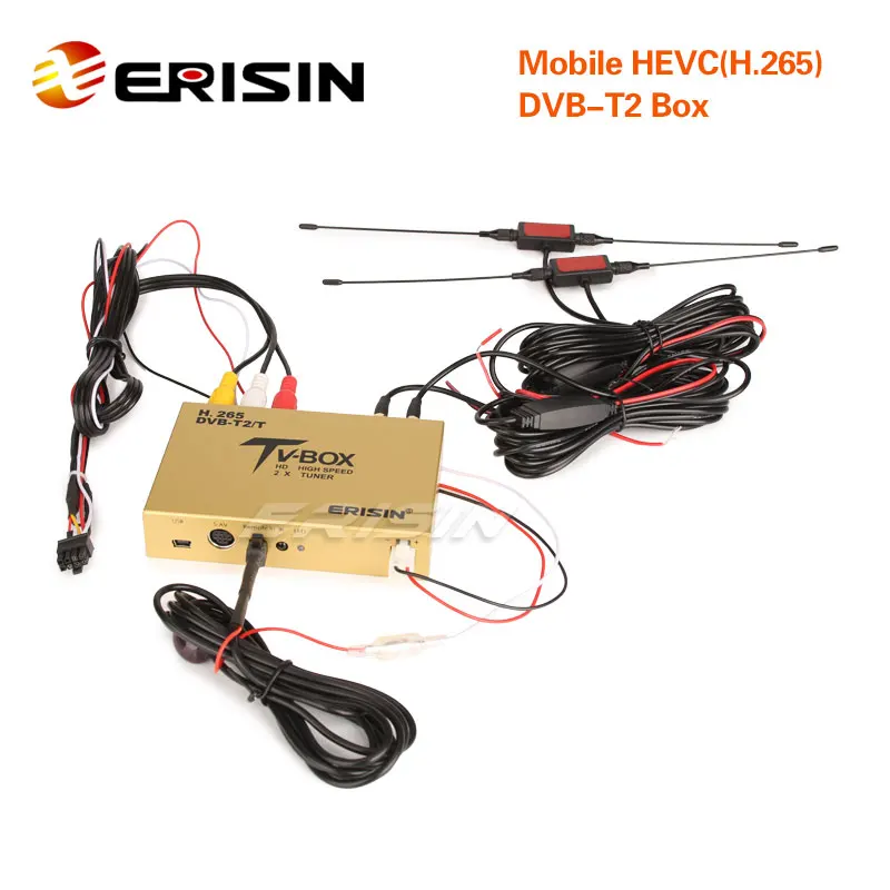 Erisin ES338 HC Car Mobile HDTV DVB T2 ресивер HEVC H.265 H.264 HDMI USB для серии ES7XX|ТВ-приемник автомобилей|
