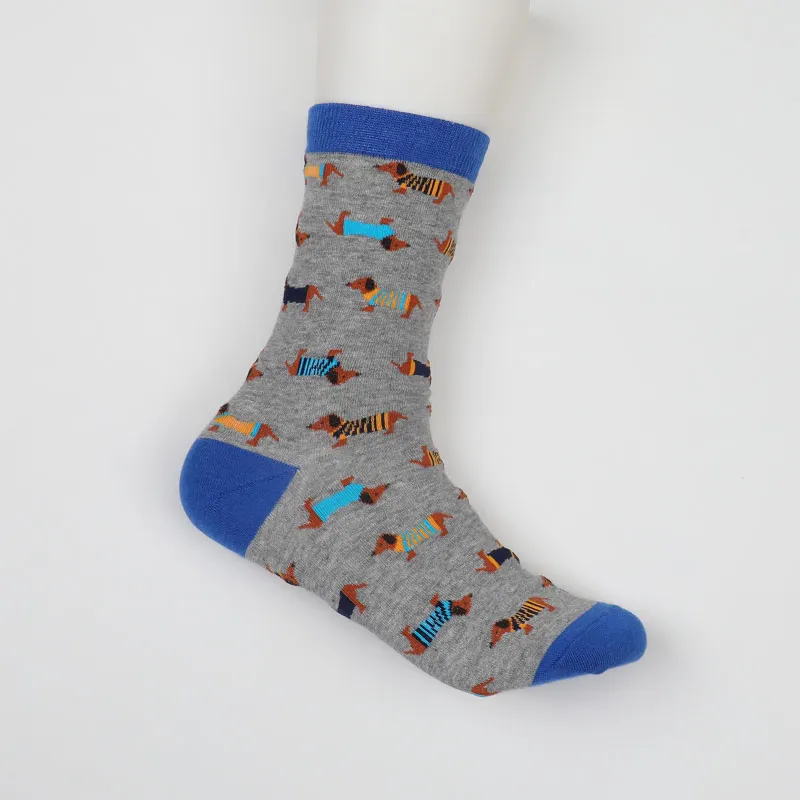 Happy sock, забавные мужские и женские Короткие хлопковые носки, цветные повседневные дизайнерские модные летние Носки с рисунком Харадзюку - Цвет: r05-13