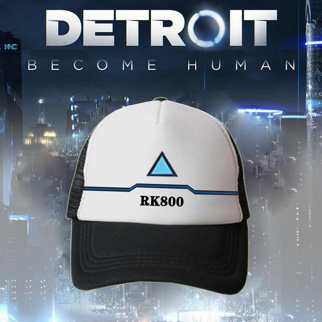 Us 704 35 Off2018 New Anime Detroit Become Human Connor Cosplay Hip Hop Unisex Adjustable Peaked Cap Fitted Snapback Men Fitted Hats Caps In - 