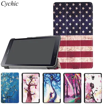 

Retro Flower Cartoon PU Leather Stand Case Smart Cover For Samsung Galaxy Tab A 8.0 T380 T385 2017 Cute Girl Owl Tablet PC Case