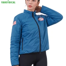 Vansydical Женская куртка для бега Новое спортивное пальто с длинными рукавами Женская Йога, тренировки, фитнес ветрозащитные водонепроницаемые куртки для бега