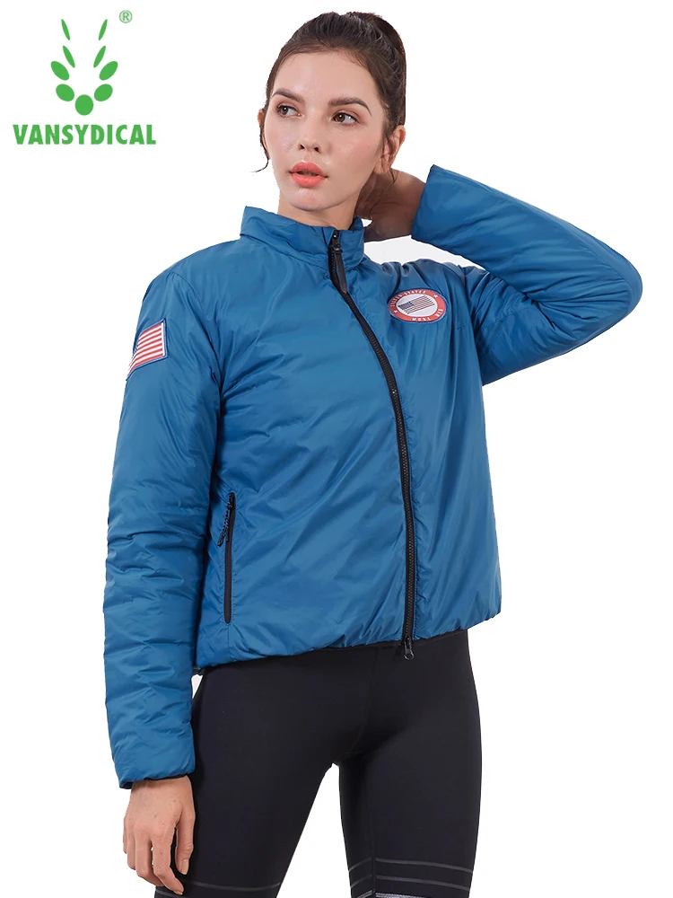 

Vansydical Women's Running Jacket 2019 New Long Sleeve Sports Coat Women Yoga Gym Fitness Windproof Waterproof Running Jackets