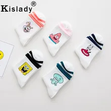 Горячая осень Для женщин Стильная футболка с изображением персонажей видеоигр носки Harajuku в Корейском стиле белые забавные носки для девочек в стиле "Лолита" уличная Японский зима ворсистые носки