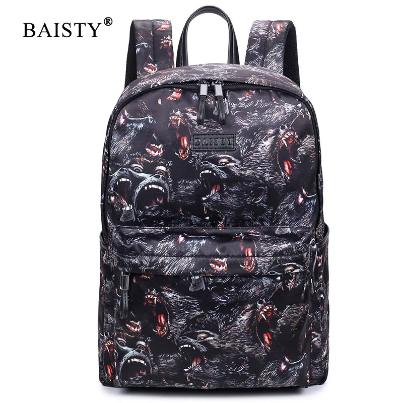 

BAISTY Brand Oxford Waterproof Printing Backpack Male Bags Fashion Oxford Backpacks Large Capacity Casual Embossing Backpack