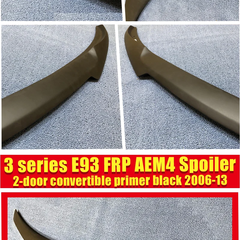 For BMW E93 Spoiler rear trunk wings M4 Style FRP Unpainted E93 M3 2 Coupe Convertible 320i 330i 328i rear trunk Spoiler 2006-13