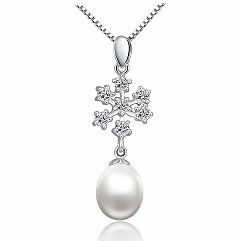 sinya snow pearl pendant sterling silver necklace christmas gift tz0030p (28)