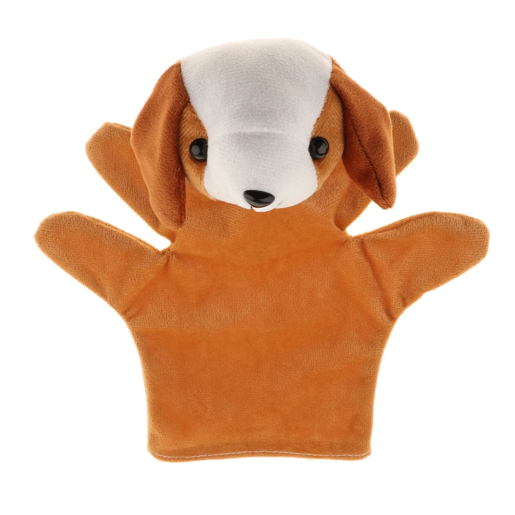 11 Kinds Big Hand Puppet Animal Plush Doll  9 Inch Soft Hand Puppets Imaginative Play Toy Kids Adults Party Favors Birthday Gift
