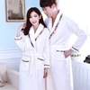 Couples Coral Fleece Robe Girls Warm Flannel Pajamas Women Thickened Long Sleeve Bathrobe Men Coral Fleece Homewear D-2086 ► Photo 2/6