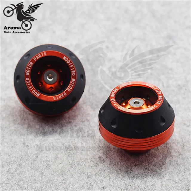 colorful scooter parts dirt pit bike accessories motocross wheel anticaida motorbike Crash Pad motorcycle frame sliders moto Orange