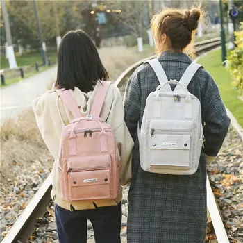 

Japanese version of Guyi Girl's Bookbag with Large Capacity Shoulder Bag Student Ins Multi-pocket Backpack on Korean Mori Campus